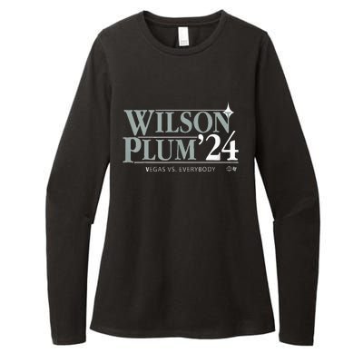 Wilsonplum 24 Womens CVC Long Sleeve Shirt