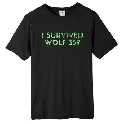 Wolf 359 Survived Funny Science Fiction Space Tall Fusion ChromaSoft Performance T-Shirt