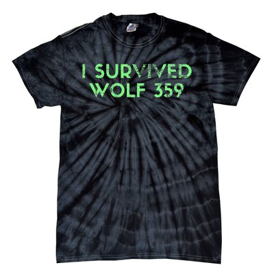 Wolf 359 Survived Funny Science Fiction Space Tie-Dye T-Shirt