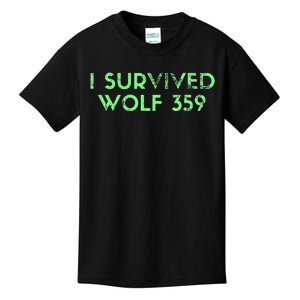 Wolf 359 Survived Funny Science Fiction Space Kids T-Shirt