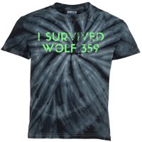 Wolf 359 Survived Funny Science Fiction Space Kids Tie-Dye T-Shirt