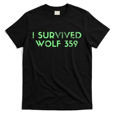 Wolf 359 Survived Funny Science Fiction Space T-Shirt