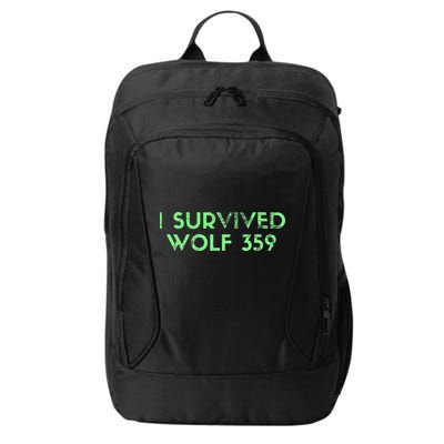 Wolf 359 Survived Funny Science Fiction Space City Backpack