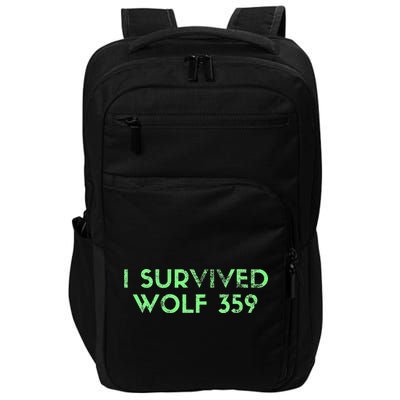 Wolf 359 Survived Funny Science Fiction Space Impact Tech Backpack