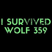 Wolf 359 Survived Funny Science Fiction Space Button