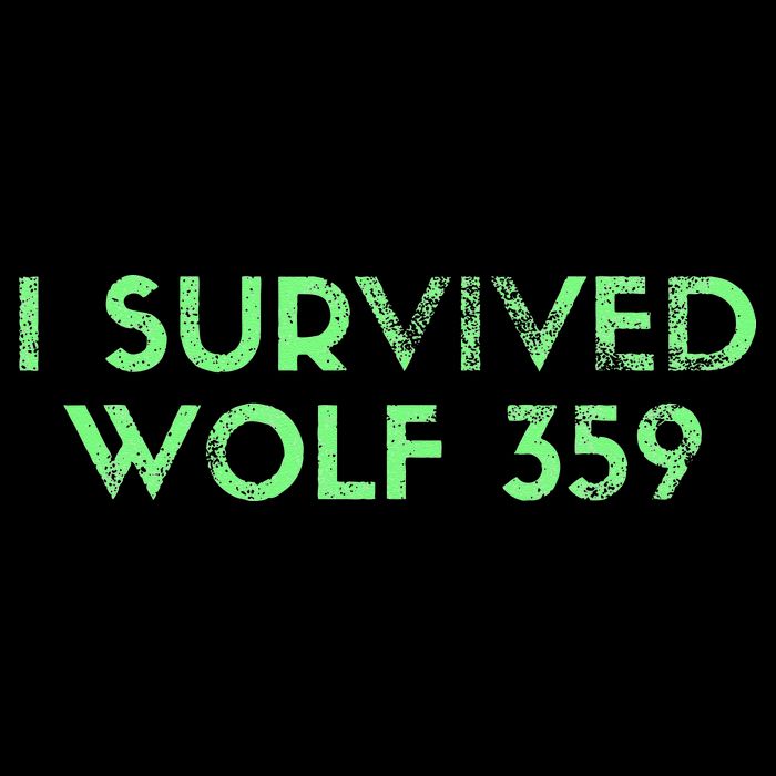 Wolf 359 Survived Funny Science Fiction Space Button