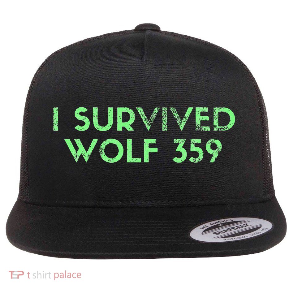 Wolf 359 Survived Funny Science Fiction Space Flatbill Hat