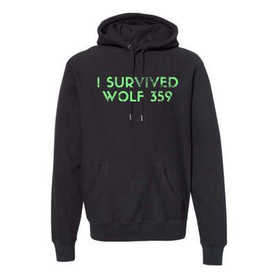 Wolf 359 Survived Funny Science Fiction Space Premium Hoodie