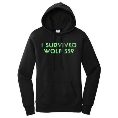 Wolf 359 Survived Funny Science Fiction Space Women's Pullover Hoodie