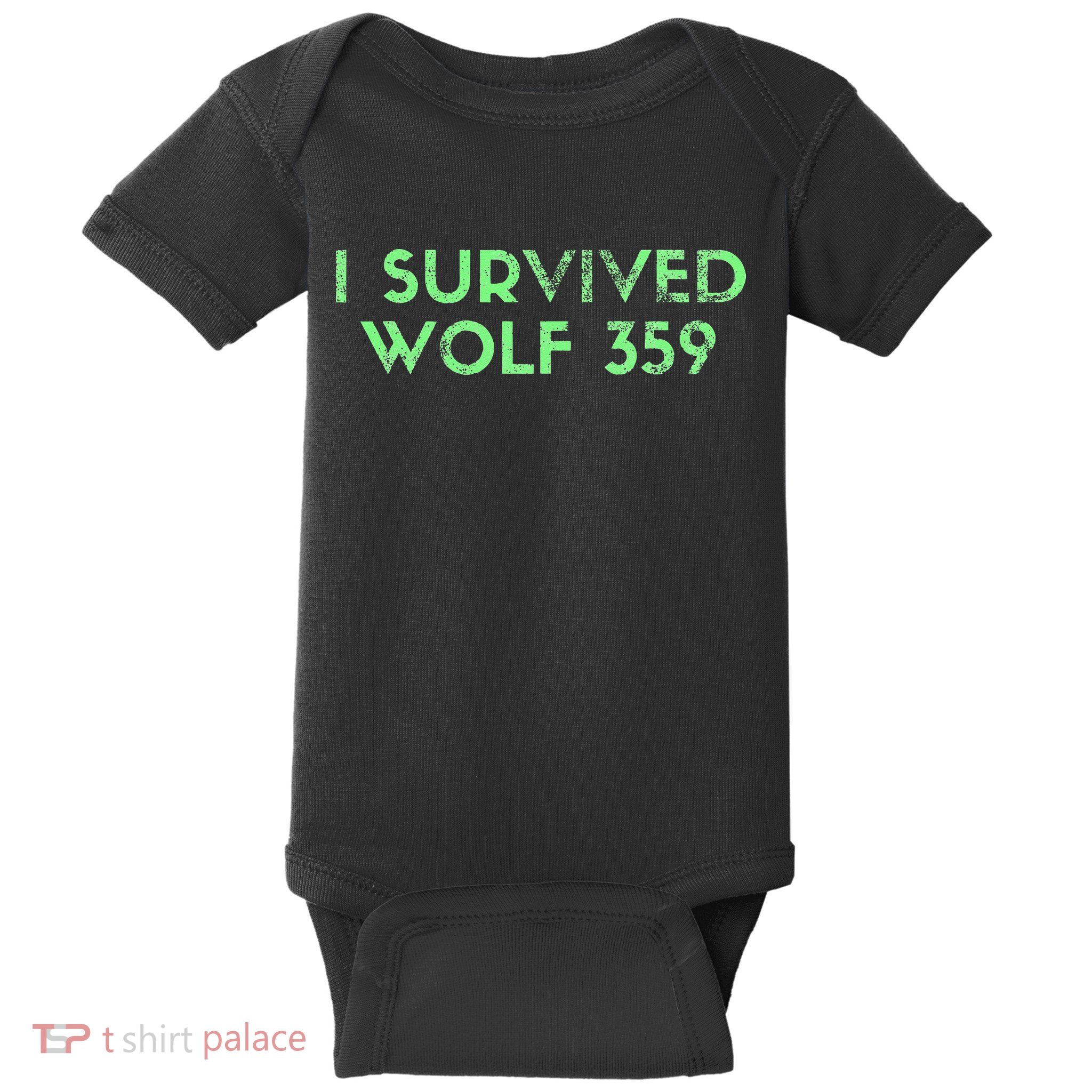 Wolf 359 Survived Funny Science Fiction Space Baby Bodysuit