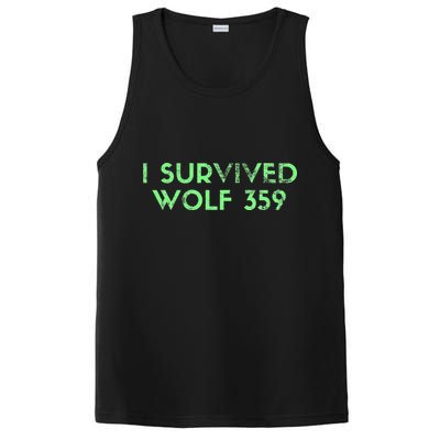 Wolf 359 Survived Funny Science Fiction Space PosiCharge Competitor Tank