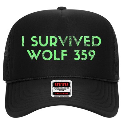 Wolf 359 Survived Funny Science Fiction Space Trucker Hat