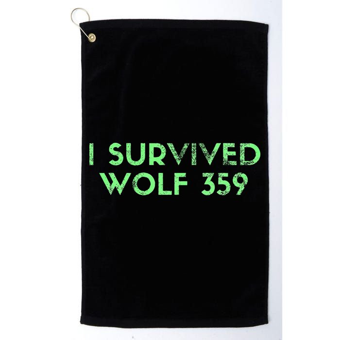 Wolf 359 Survived Funny Science Fiction Space Golf Towel