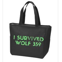 Wolf 359 Survived Funny Science Fiction Space Zip Tote Bag