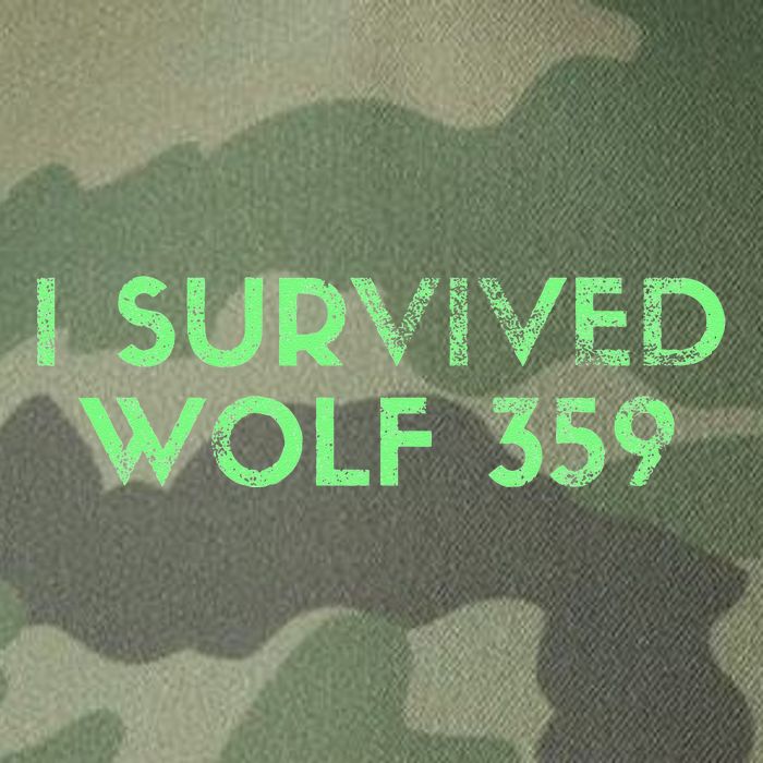 Wolf 359 Survived Funny Science Fiction Space Legacy Tie Dye Trucker Hat