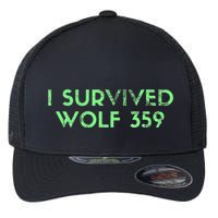 Wolf 359 Survived Funny Science Fiction Space Flexfit Unipanel Trucker Cap