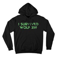 Wolf 359 Survived Funny Science Fiction Space Hoodie