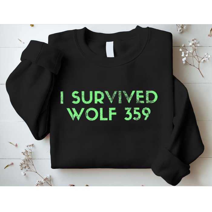 Wolf 359 Survived Funny Science Fiction Space Sweatshirt