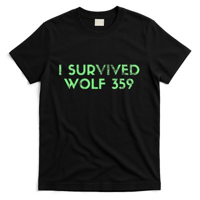 Wolf 359 Survived Funny Science Fiction Space T-Shirt