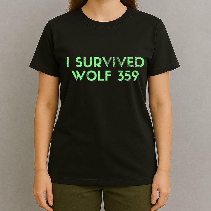 Wolf 359 Survived Funny Science Fiction Space T-Shirt