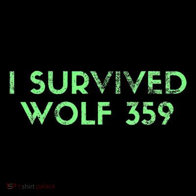Wolf 359 Survived Funny Science Fiction Space T-Shirt