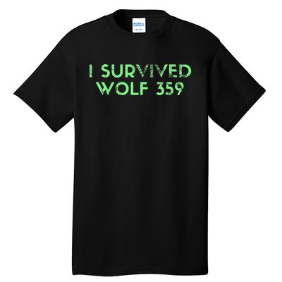 Wolf 359 Survived Funny Science Fiction Space Tall T-Shirt