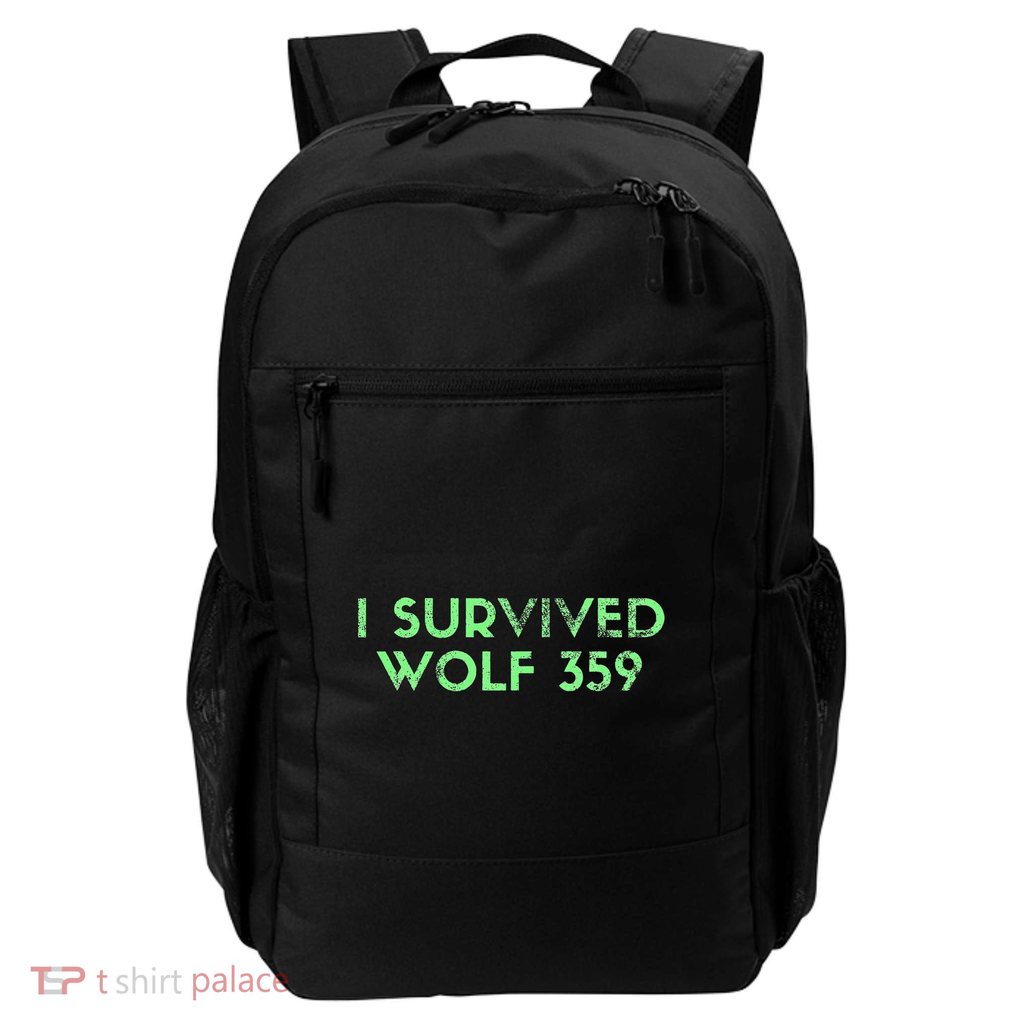 Wolf 359 Survived Funny Science Fiction Space Backpack