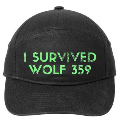 Wolf 359 Survived Funny Science Fiction Space 7-Panel Snapback Hat