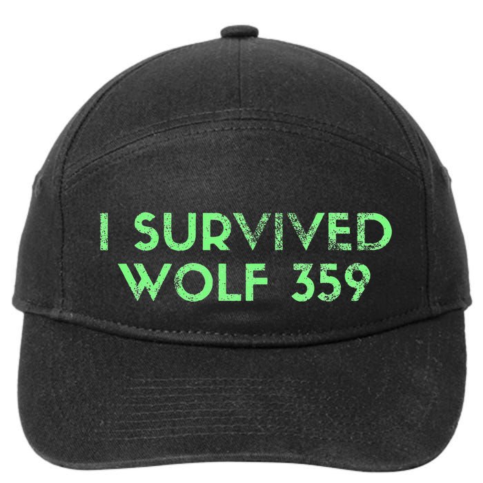 Wolf 359 Survived Funny Science Fiction Space 7-Panel Snapback Hat