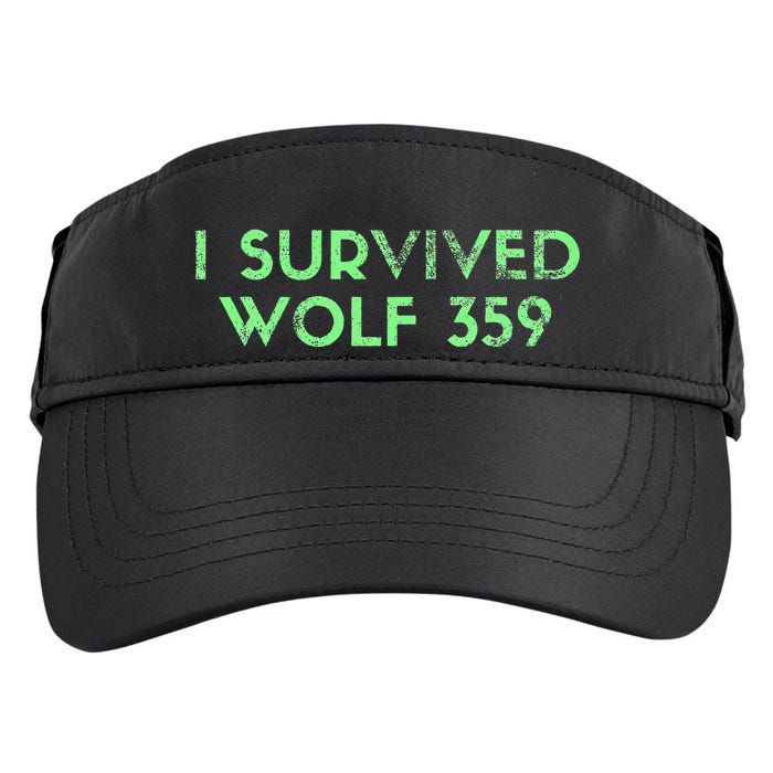 Wolf 359 Survived Funny Science Fiction Space Adult Drive Performance Visor