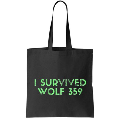 Wolf 359 Survived Funny Science Fiction Space Bag
