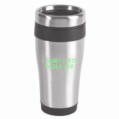 Wolf 359 Survived Funny Science Fiction Space 16oz Travel Tumbler