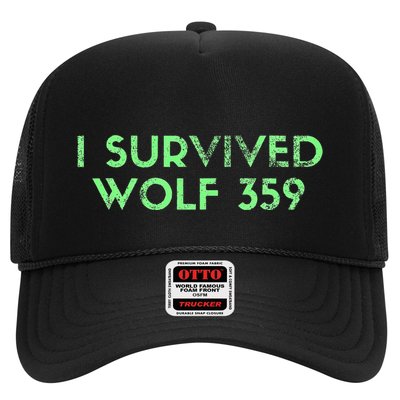 Wolf 359 Survived Funny Science Fiction Space Trucker Hat