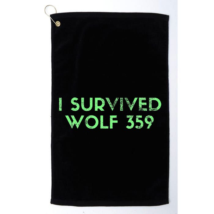 Wolf 359 Survived Funny Science Fiction Space Golf Towel