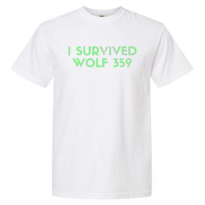 Wolf 359 Survived Funny Science Fiction Space Garment-Dyed Heavyweight T-Shirt