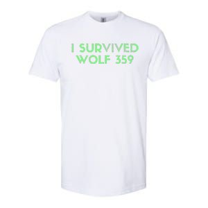 Wolf 359 Survived Funny Science Fiction Space Softstyle CVC T-Shirt