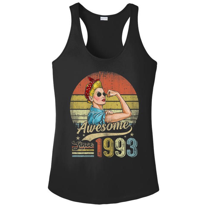 Wom.e.ns 30 Year Old Awesome Since 1993 30th Birthday Gifts Wom.e.n Ladies PosiCharge Competitor Racerback Tank