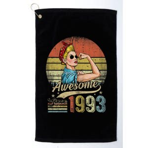 Wom.e.ns 30 Year Old Awesome Since 1993 30th Birthday Gifts Wom.e.n Platinum Collection Golf Towel