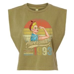 Wom.e.ns 30 Year Old Awesome Since 1993 30th Birthday Gifts Wom.e.n Garment-Dyed Women's Muscle Tee