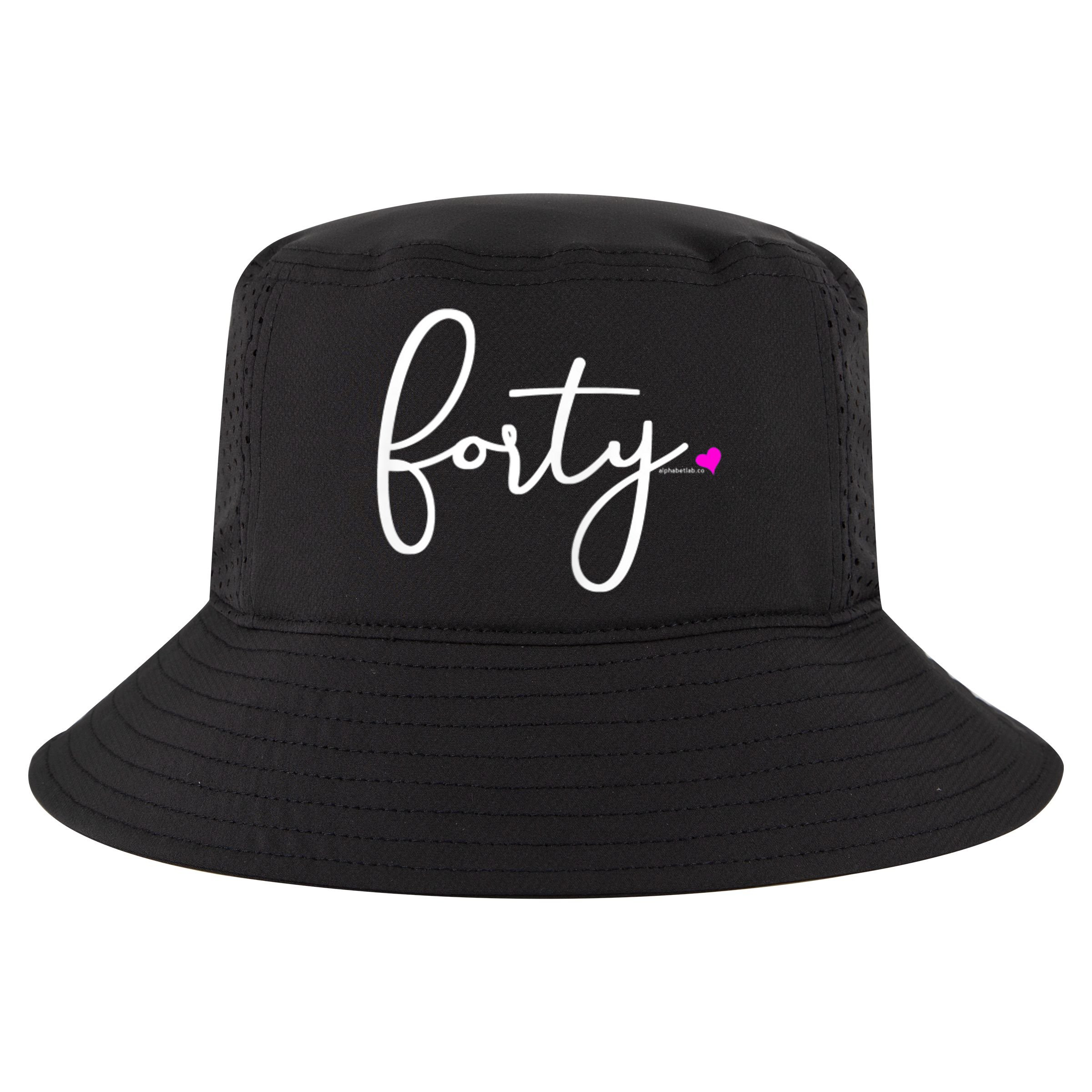 Wom.e.ns 40th Birthday Gift Ideas for Her Wom.e.n  Party Forty Cool Comfort Performance Bucket Hat