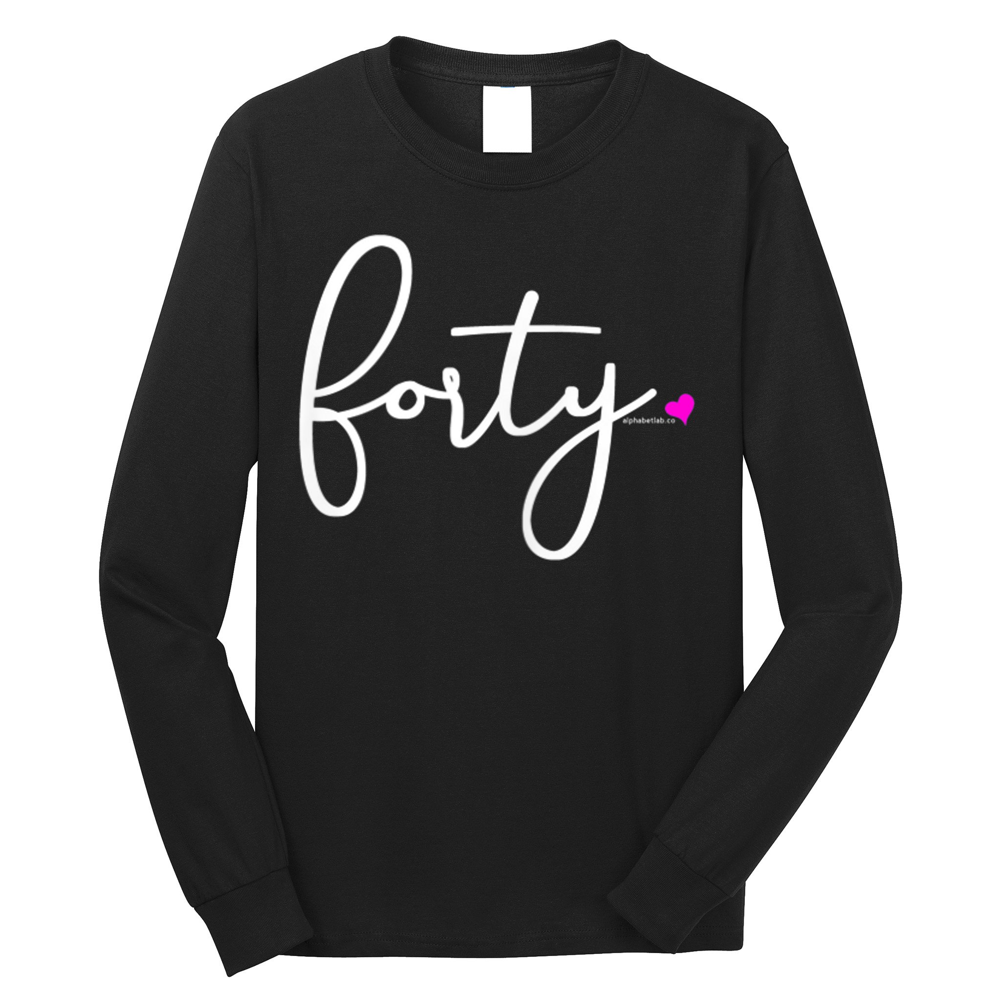 Wom.e.ns 40th Birthday Gift Ideas for Her Wom.e.n  Party Forty Long Sleeve Shirt