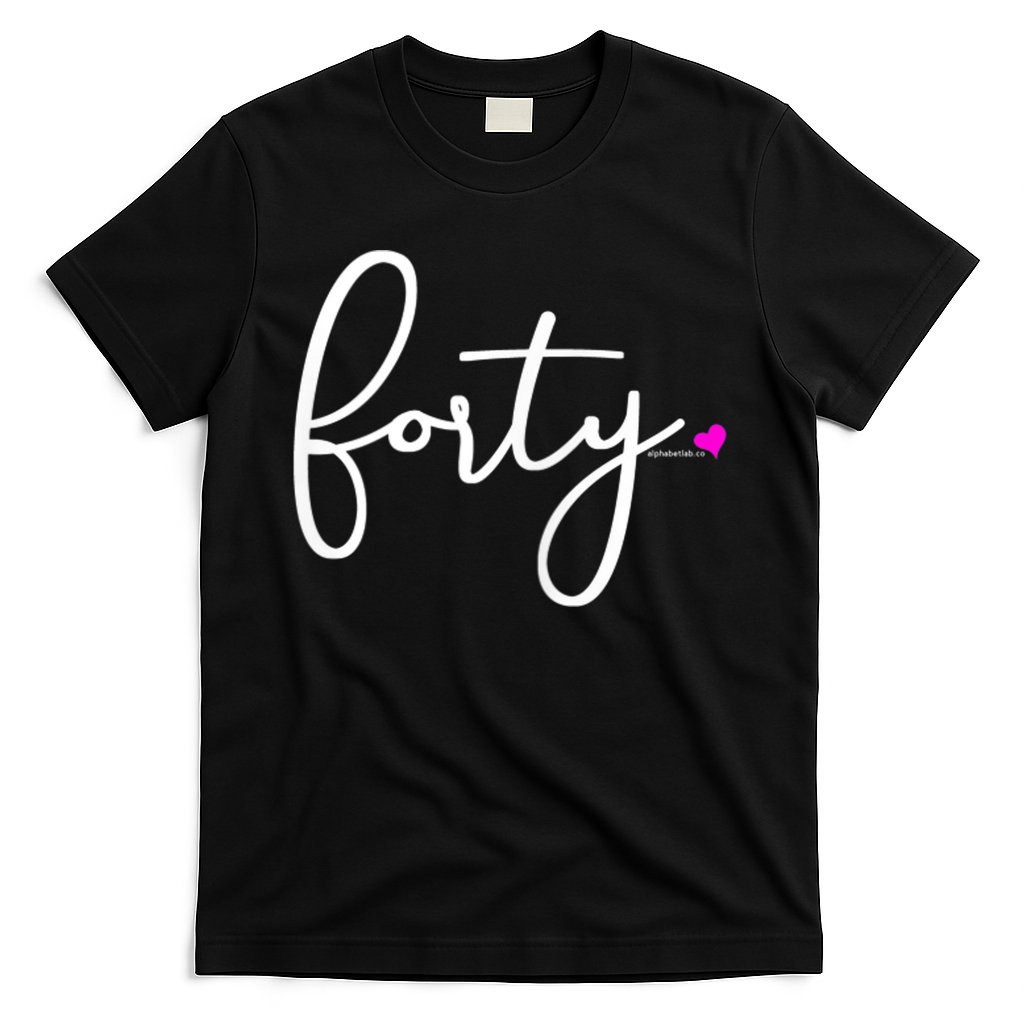 Wom.e.ns 40th Birthday Gift Ideas for Her Wom.e.n  Party Forty T-Shirt