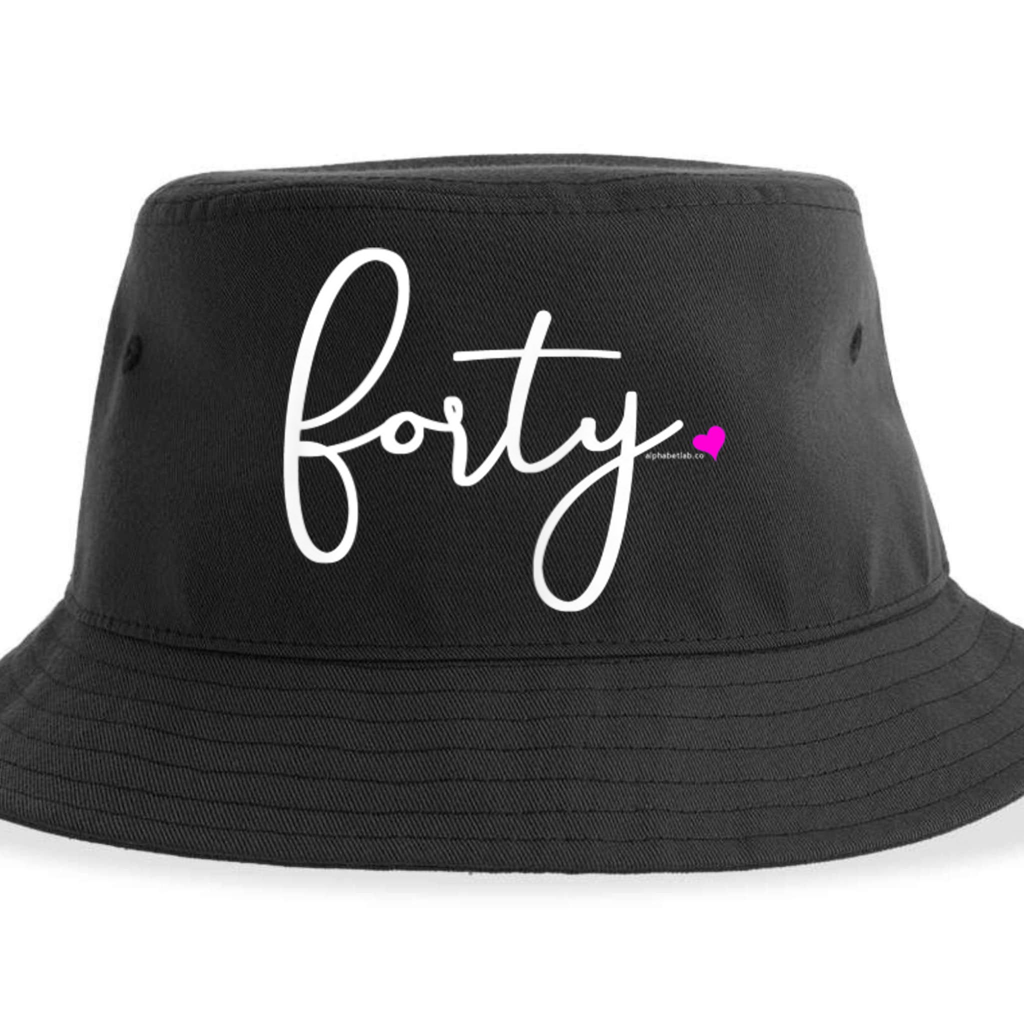 Wom.e.ns 40th Birthday Gift Ideas for Her Wom.e.n  Party Forty Sustainable Bucket Hat