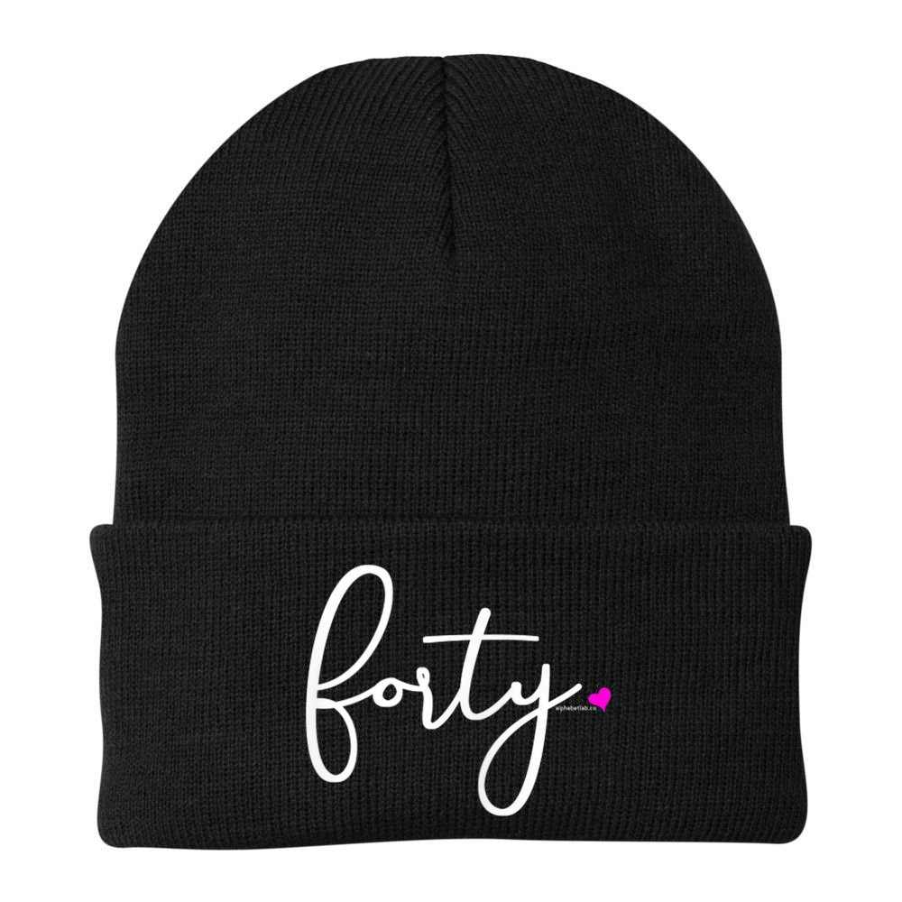 Wom.e.ns 40th Birthday Gift Ideas for Her Wom.e.n  Party Forty Beanie