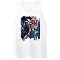 Wolf 4th Of July American Flag PosiCharge Competitor Tank