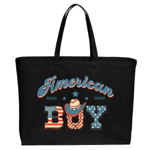 Western 4th Of July American Boy Gift Cotton Canvas Jumbo Tote