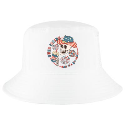 Western 4th Of July Funny Dead Inside But Its Freedom Gift Cool Comfort Performance Bucket Hat