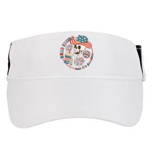 Western 4th Of July Funny Dead Inside But Its Freedom Gift Adult Drive Performance Visor