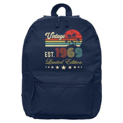 Wo 54th birthday born 1969 vintage limited edition 54 birthday V-Neck 16 in Basic Backpack