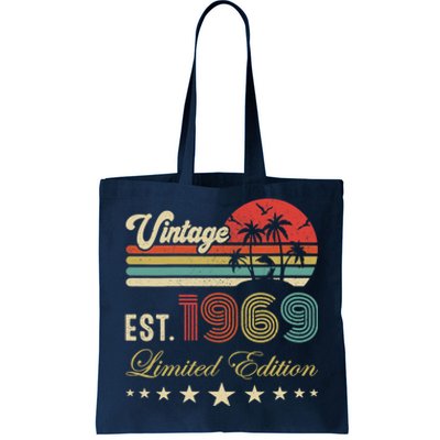 Wo 54th birthday born 1969 vintage limited edition 54 birthday V-Neck Tote Bag